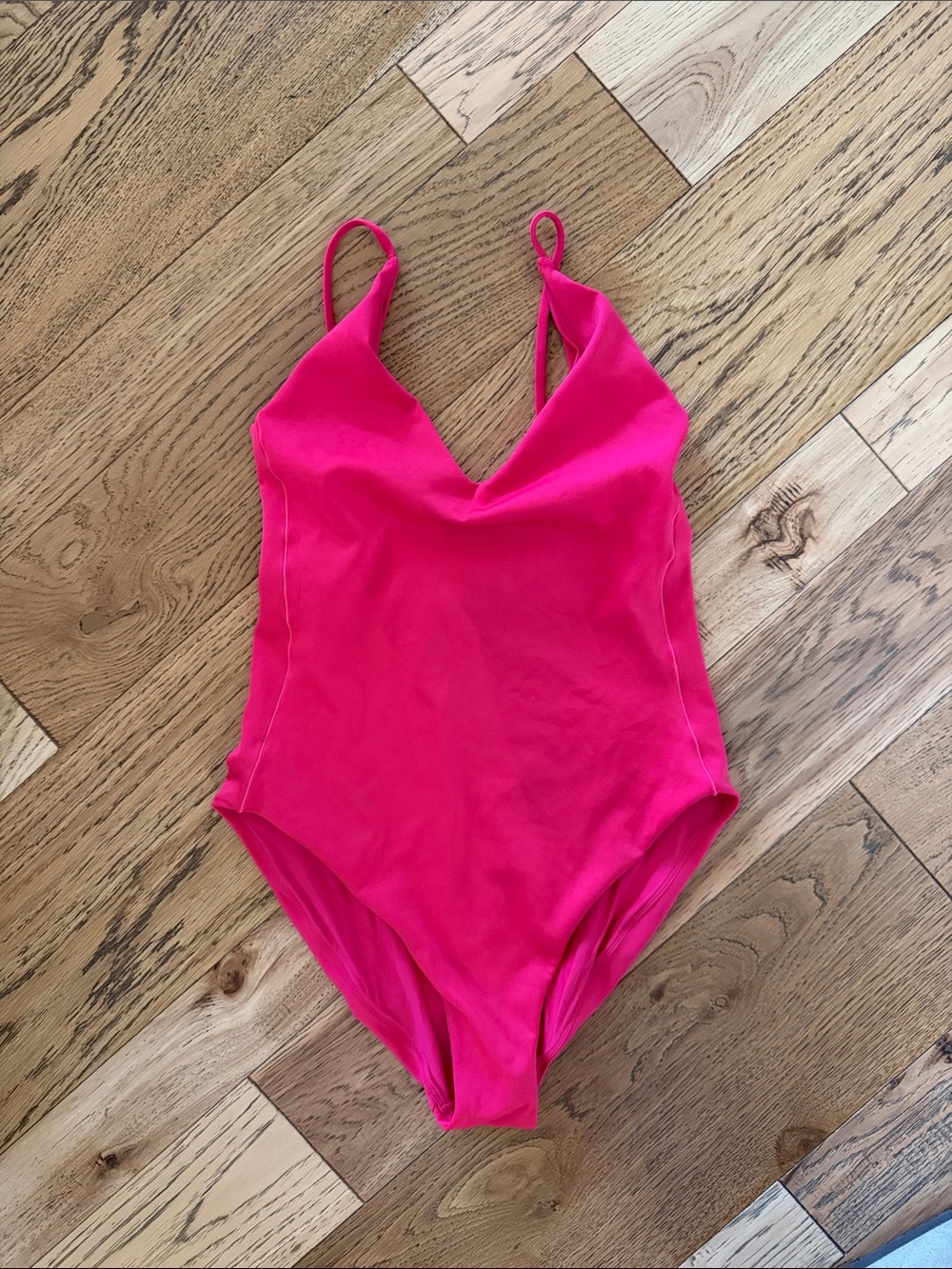 Left On Friday Hot Pink Sunday Suit Large Tall One-Piece Swimsuit